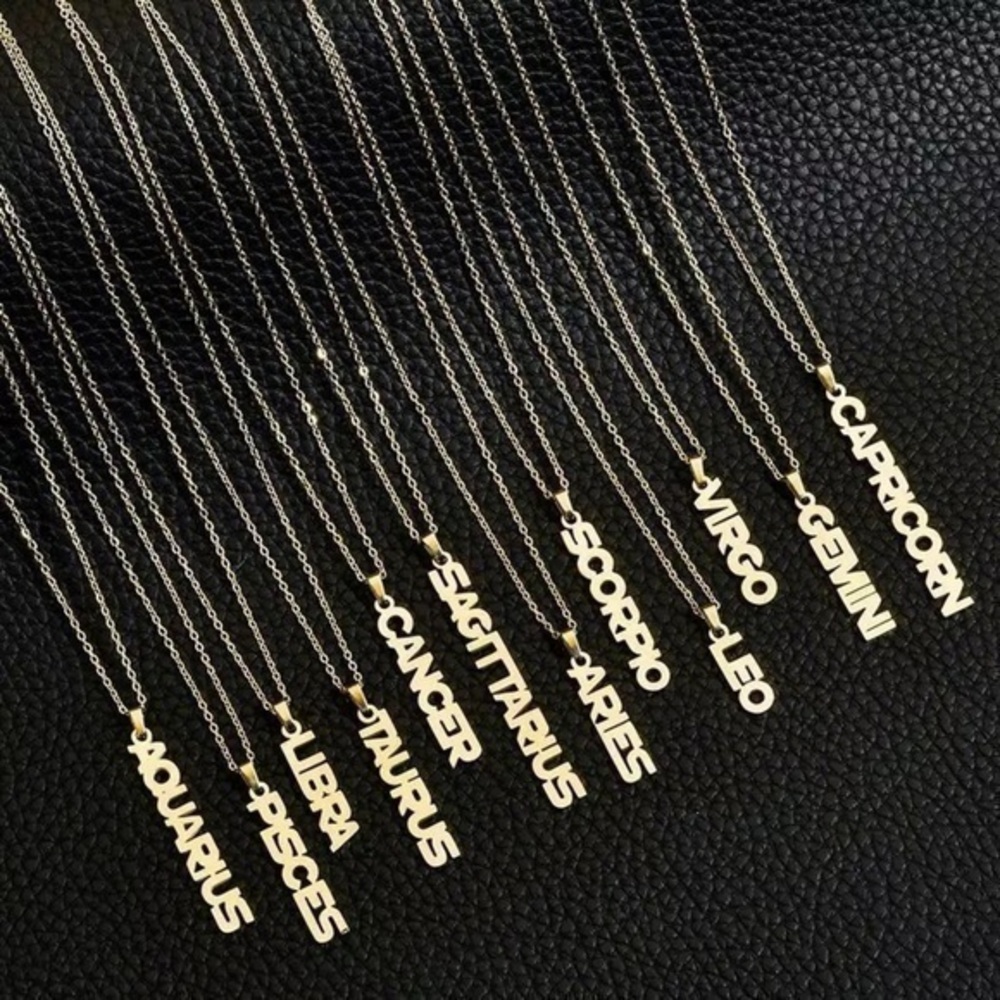 3/$30 💛 Horoscope Zodiac Necklace